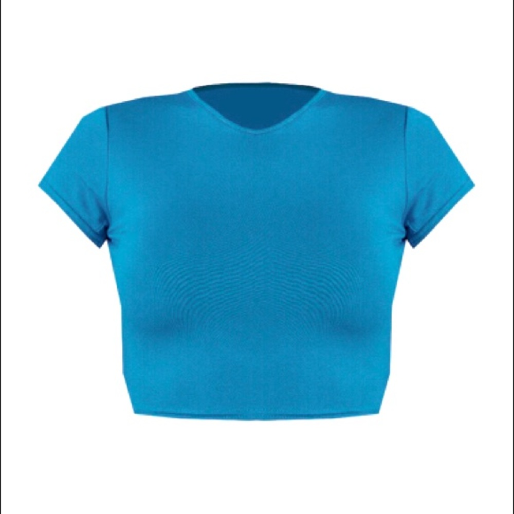 PrettyLittleThing Bright Blue Crop Top